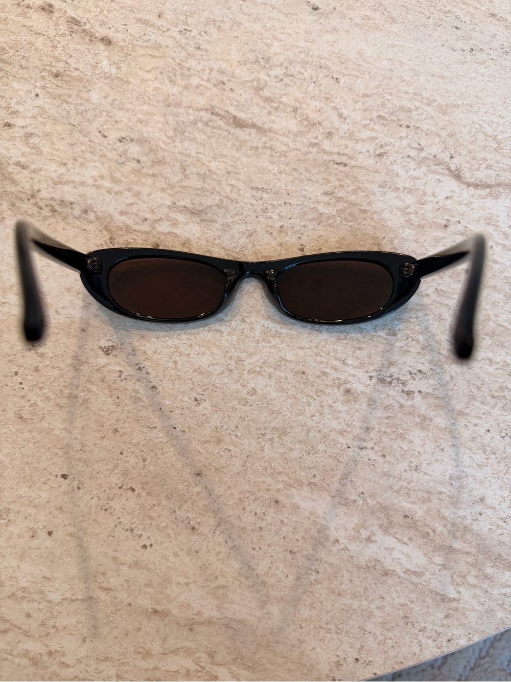 Saint Laurent Black Oval Sunglasses - Picture 8 of 11
